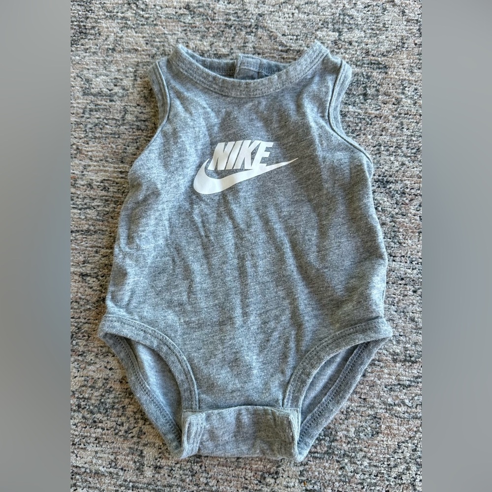 Nike grey baby tank top inside